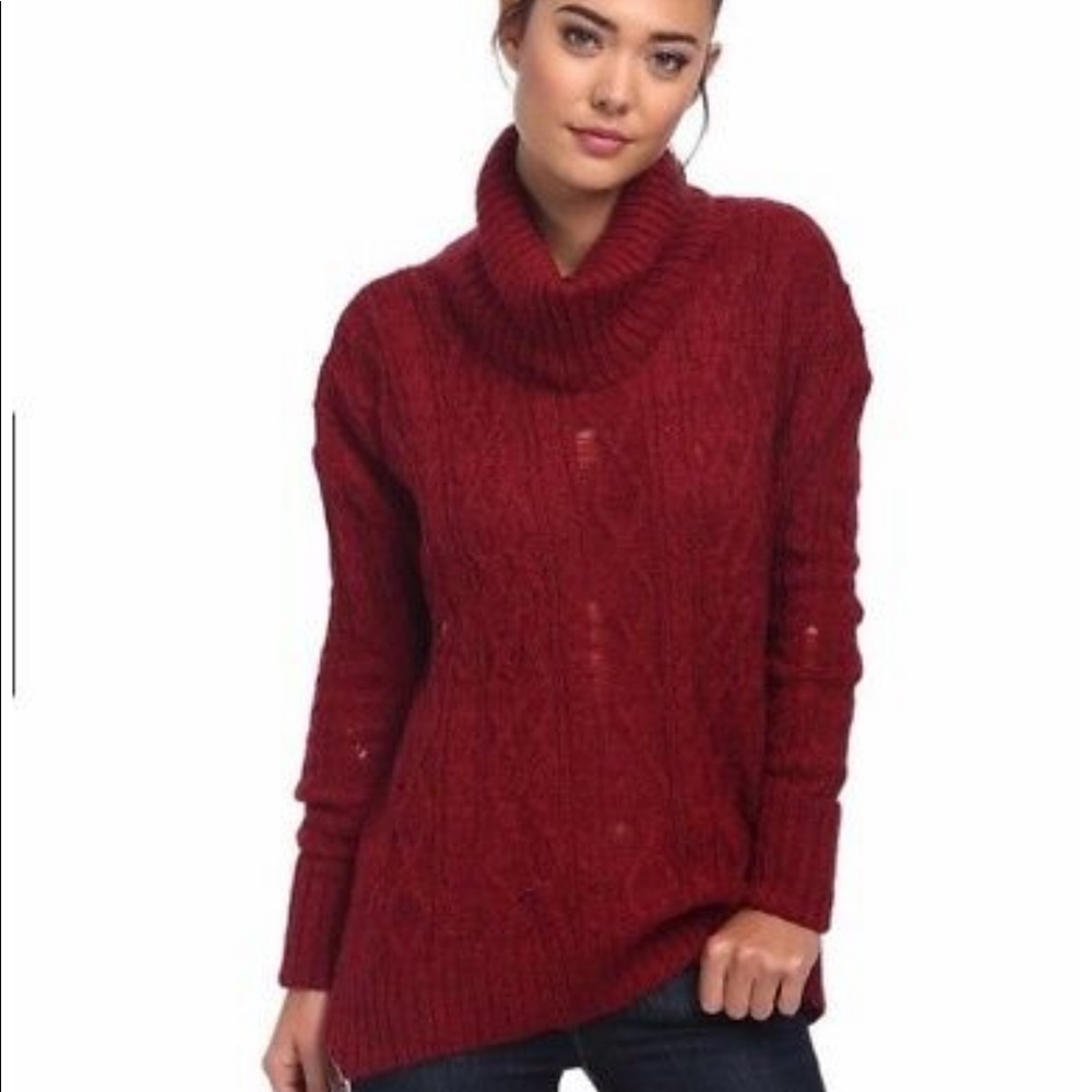 Free People turtle neck sweater.